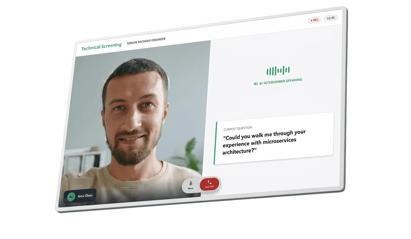 Interviu Autonomous Candidate Voice Screener